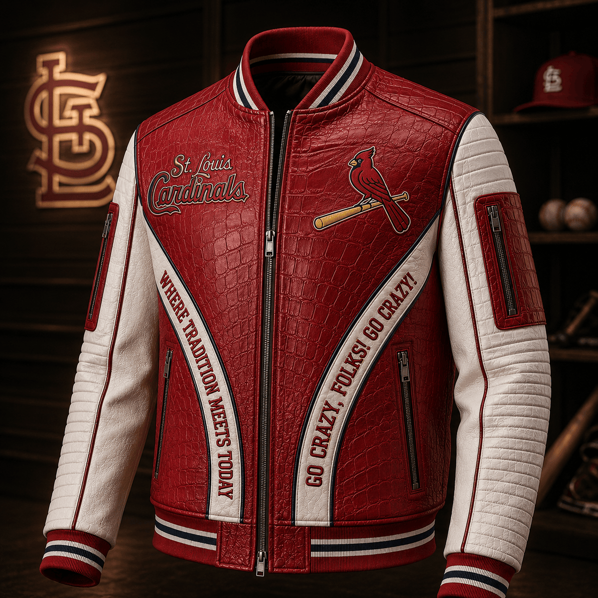 Premium SLVC Leather Zipper Jacket PVNA