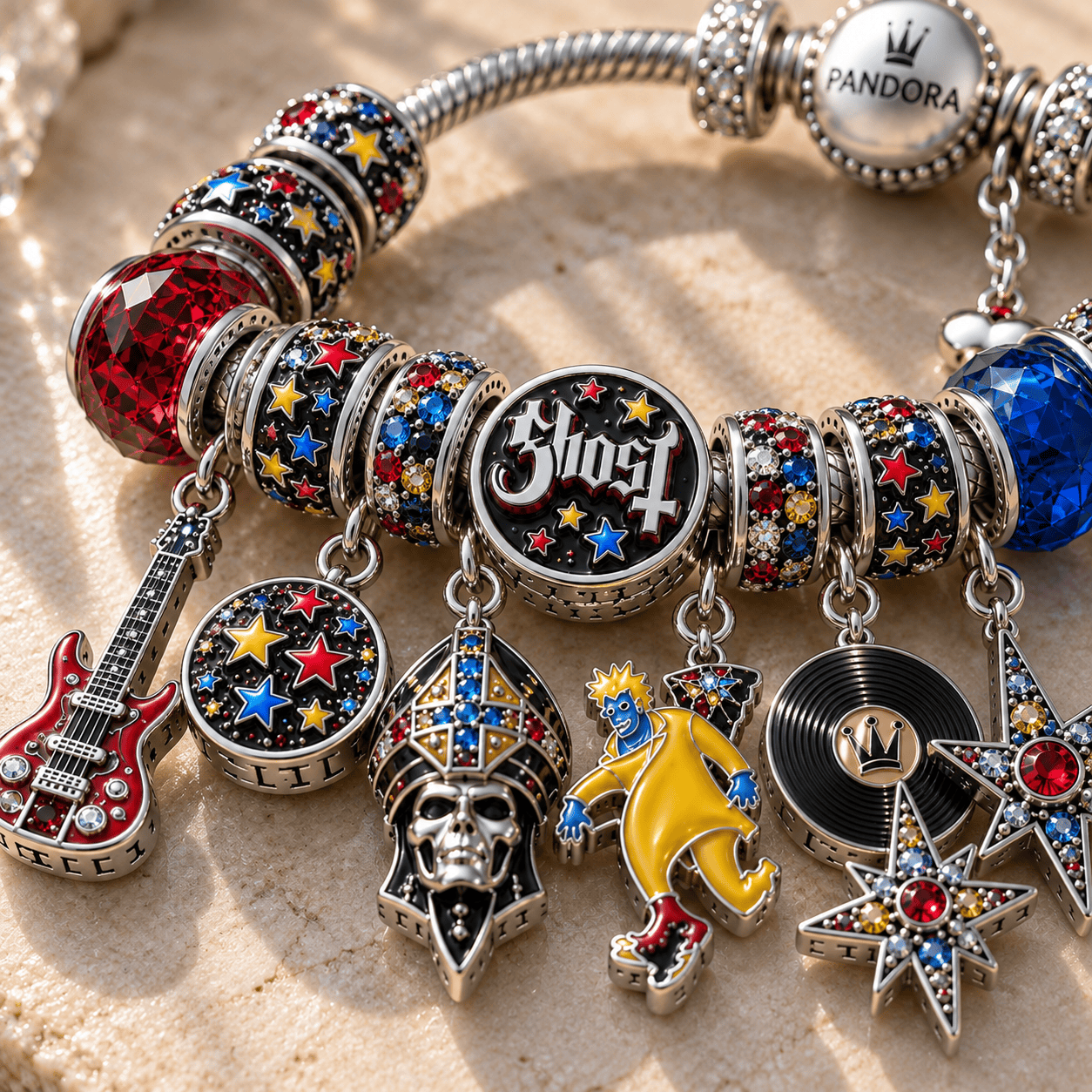GHB Silver Charm Bracelet Set NTTB