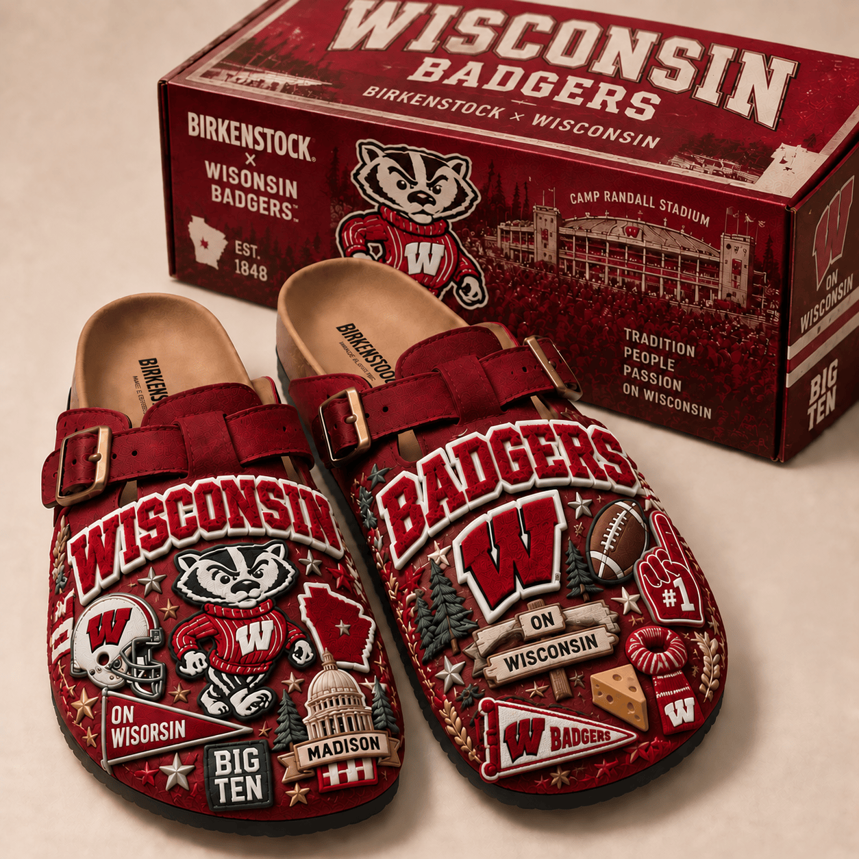 PREMIUM WBG MINK SUEDE CLOGS TTNL