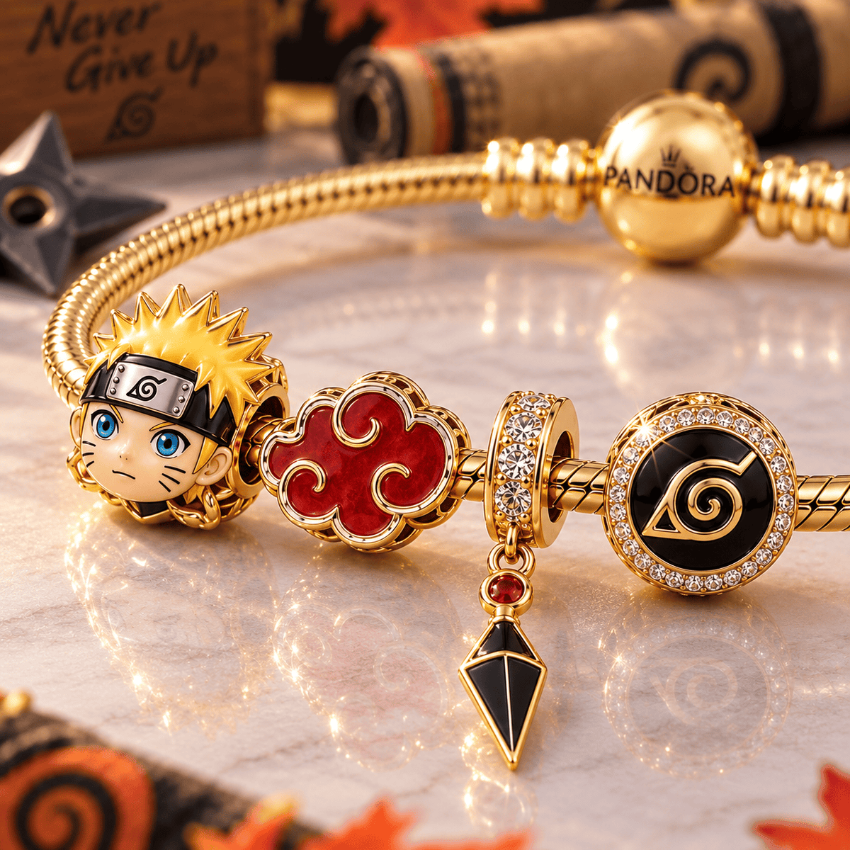 NRT Gold Charm Bracelet Set VTH