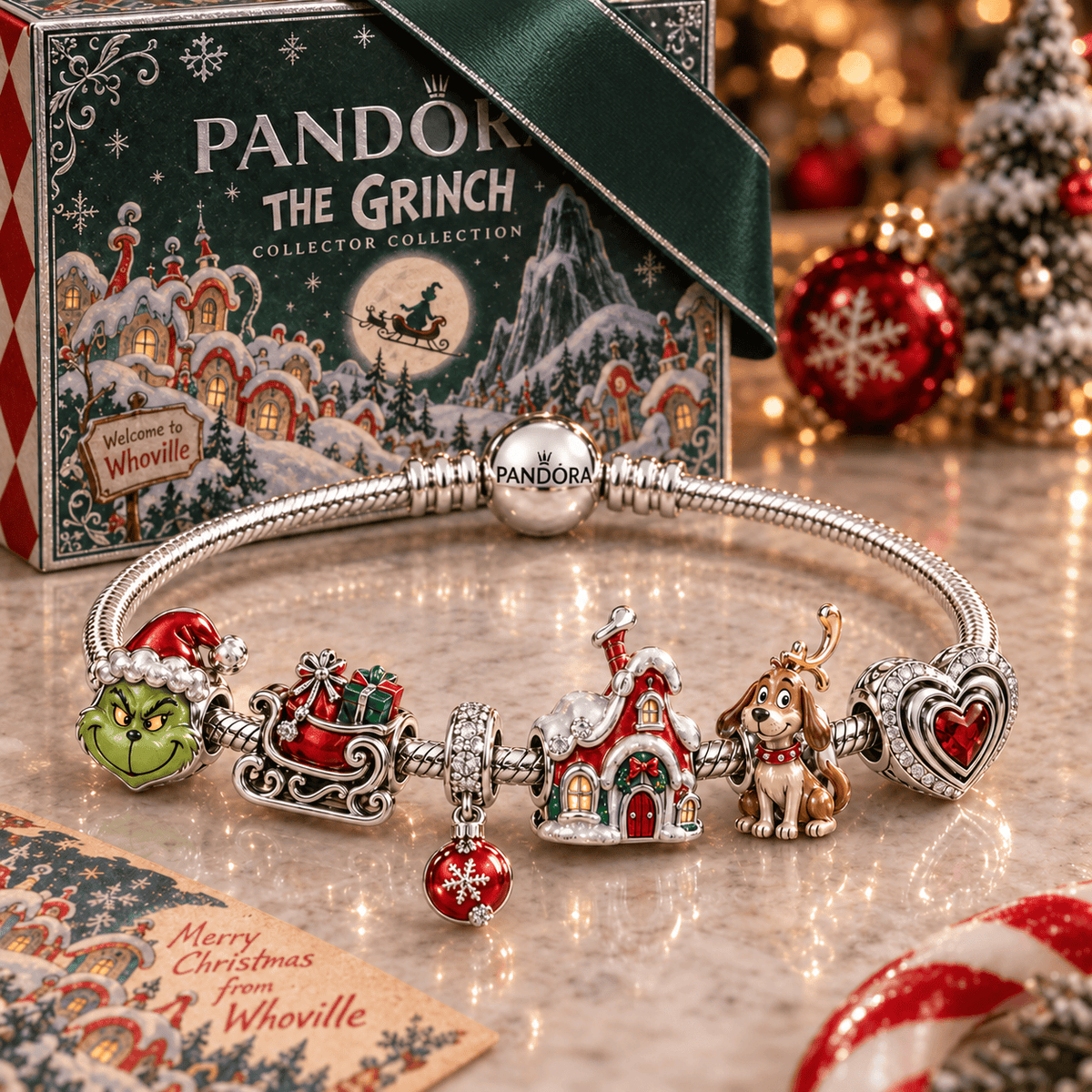 TGR Silver Charm Bracelet Set PTKL
