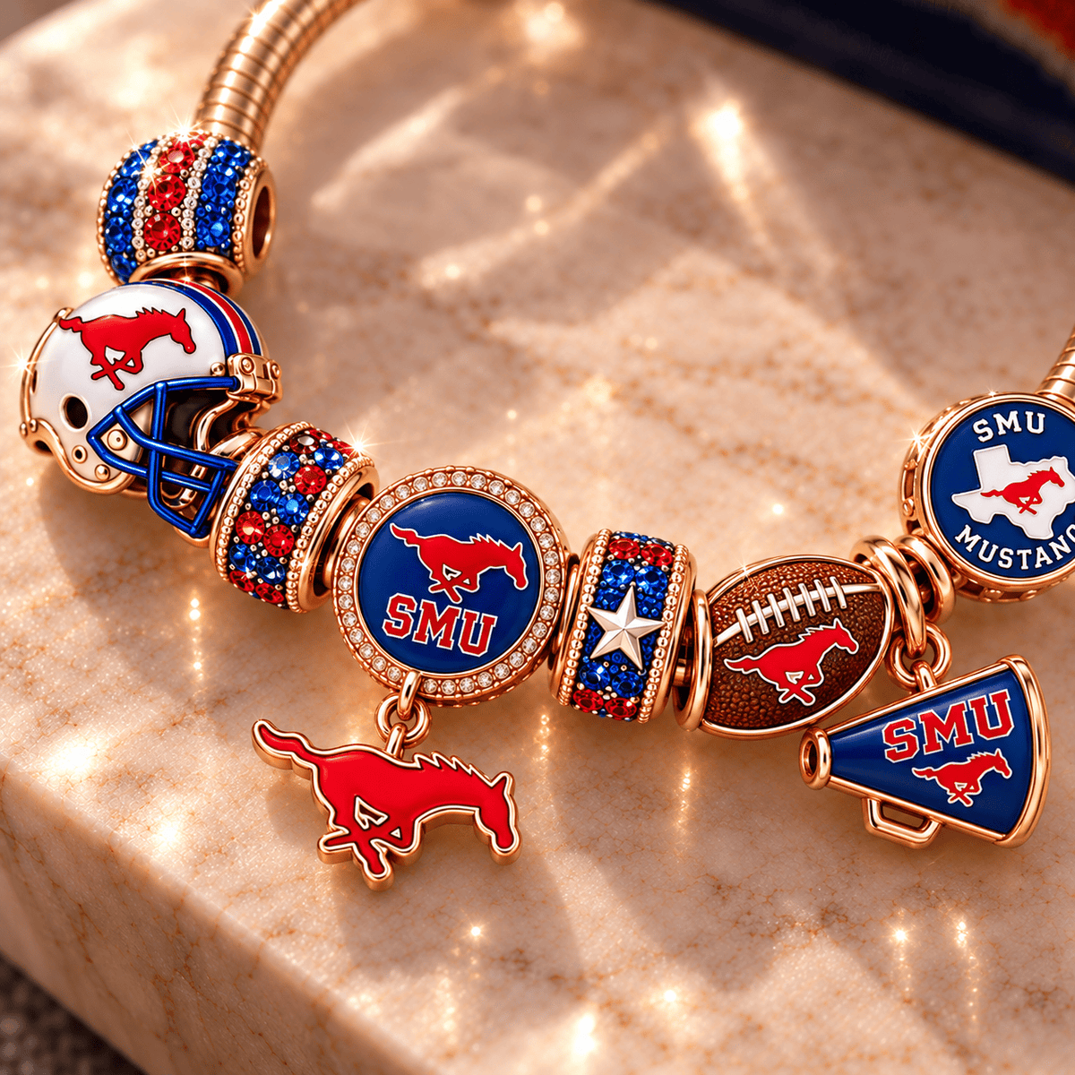 SMUM Gold Charm Bracelet Set PNPA