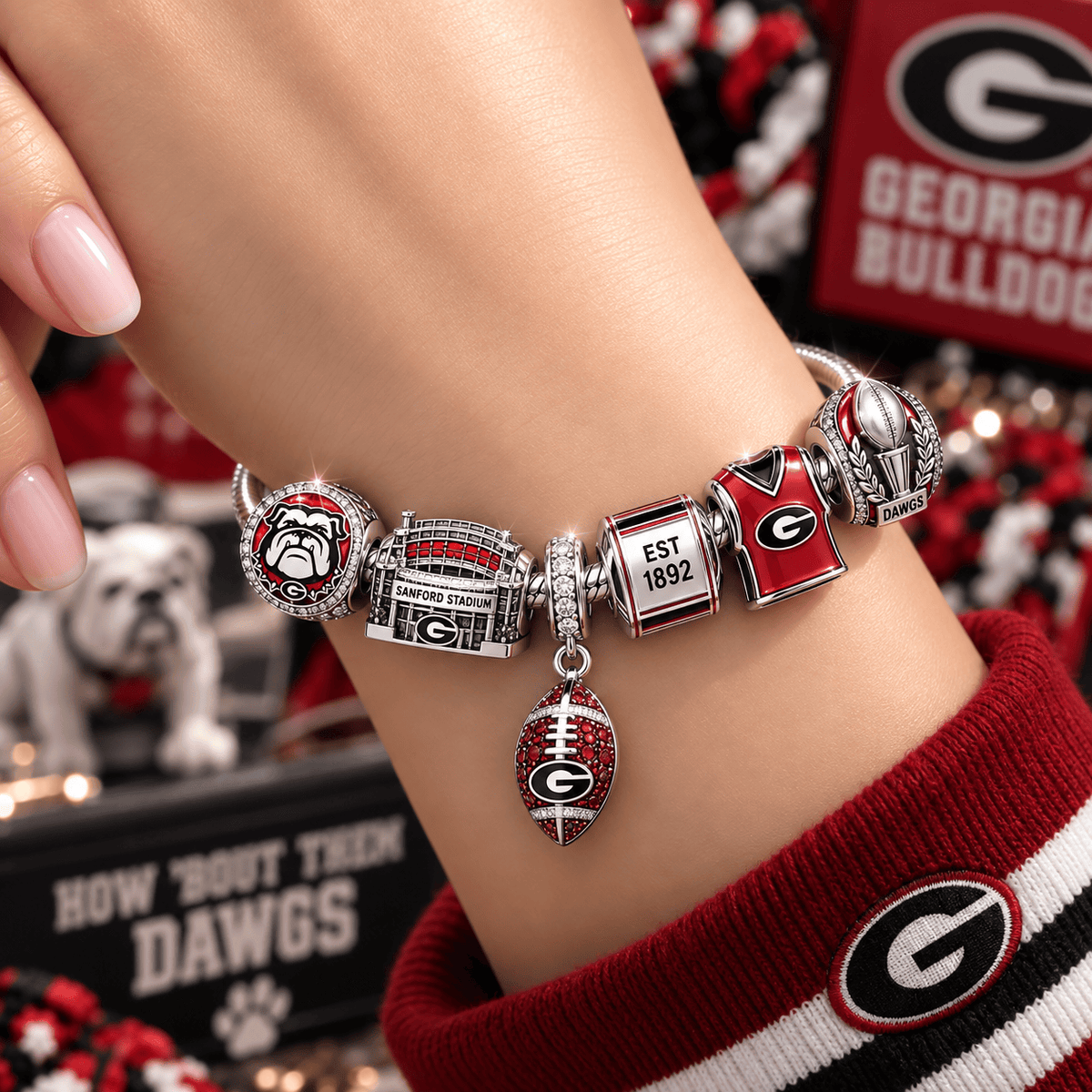 GGBD Silver Charm Bracelet Set VTH