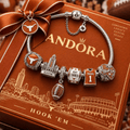 TLS Silver Charm Bracelet Set VTH