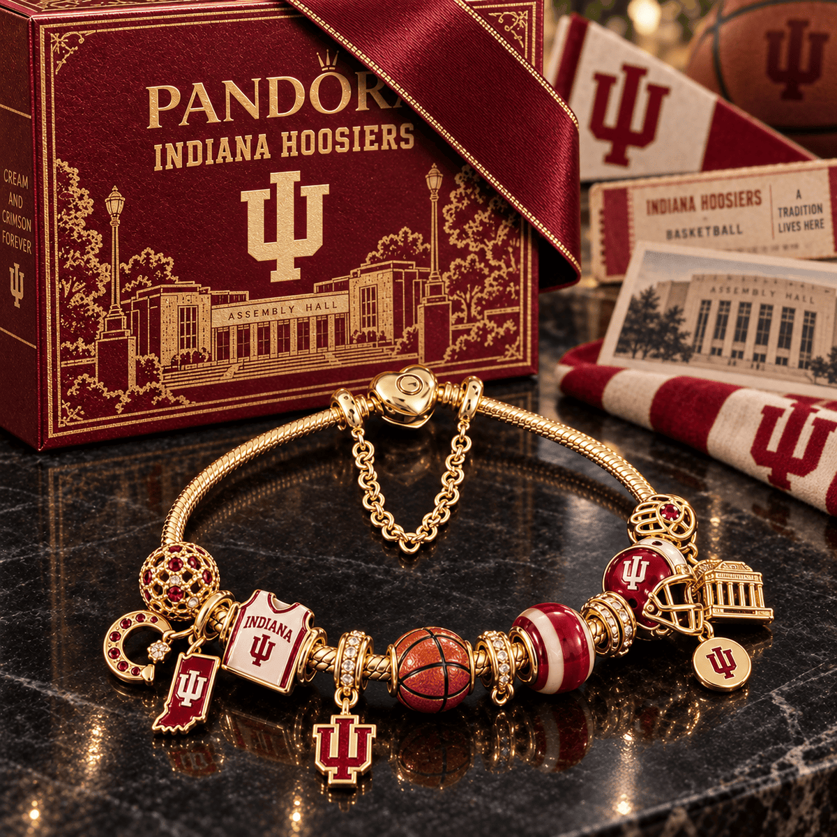IDH Gold Charm Bracelet Set PTKL