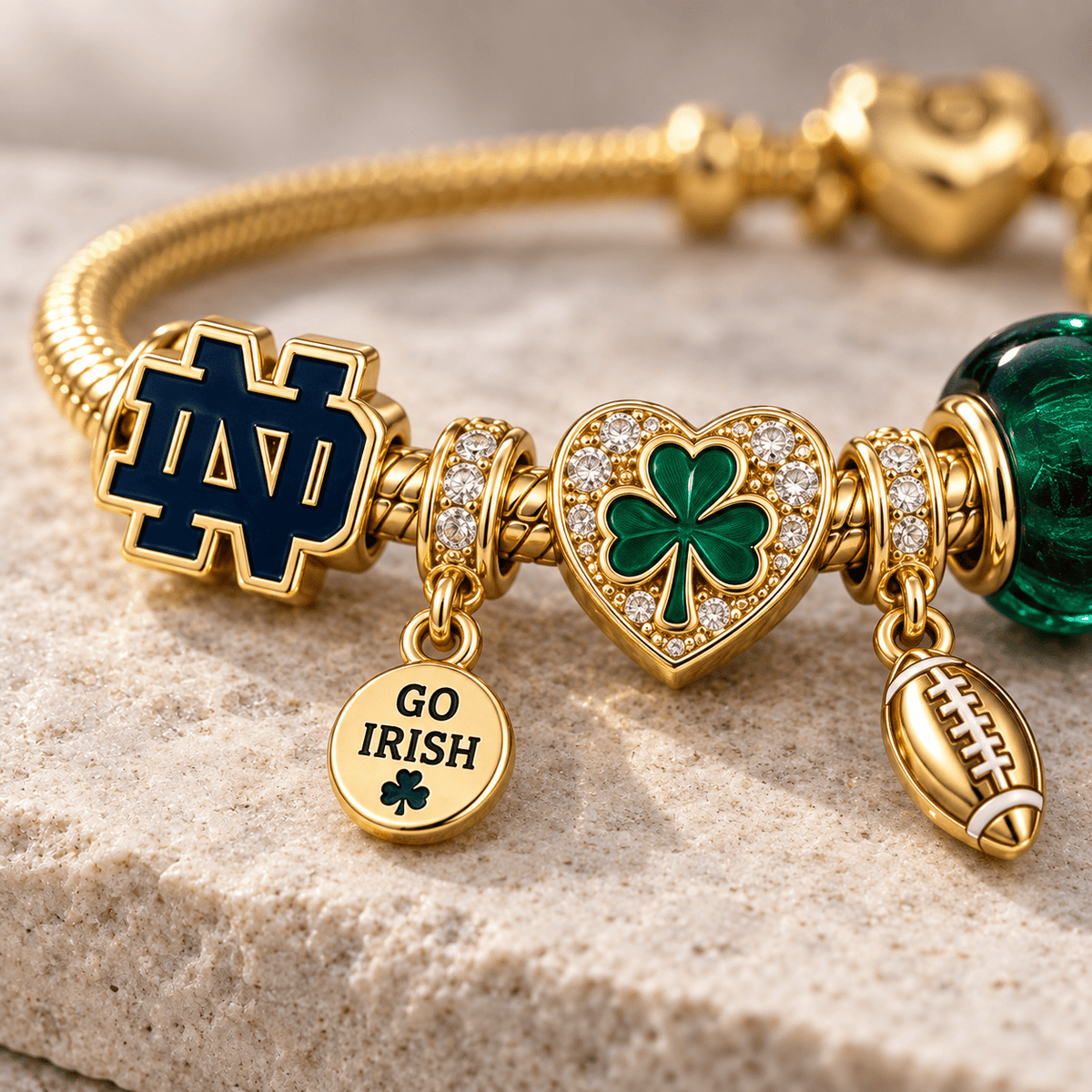 NDFI Gold Charm Bracelet Set PTKL