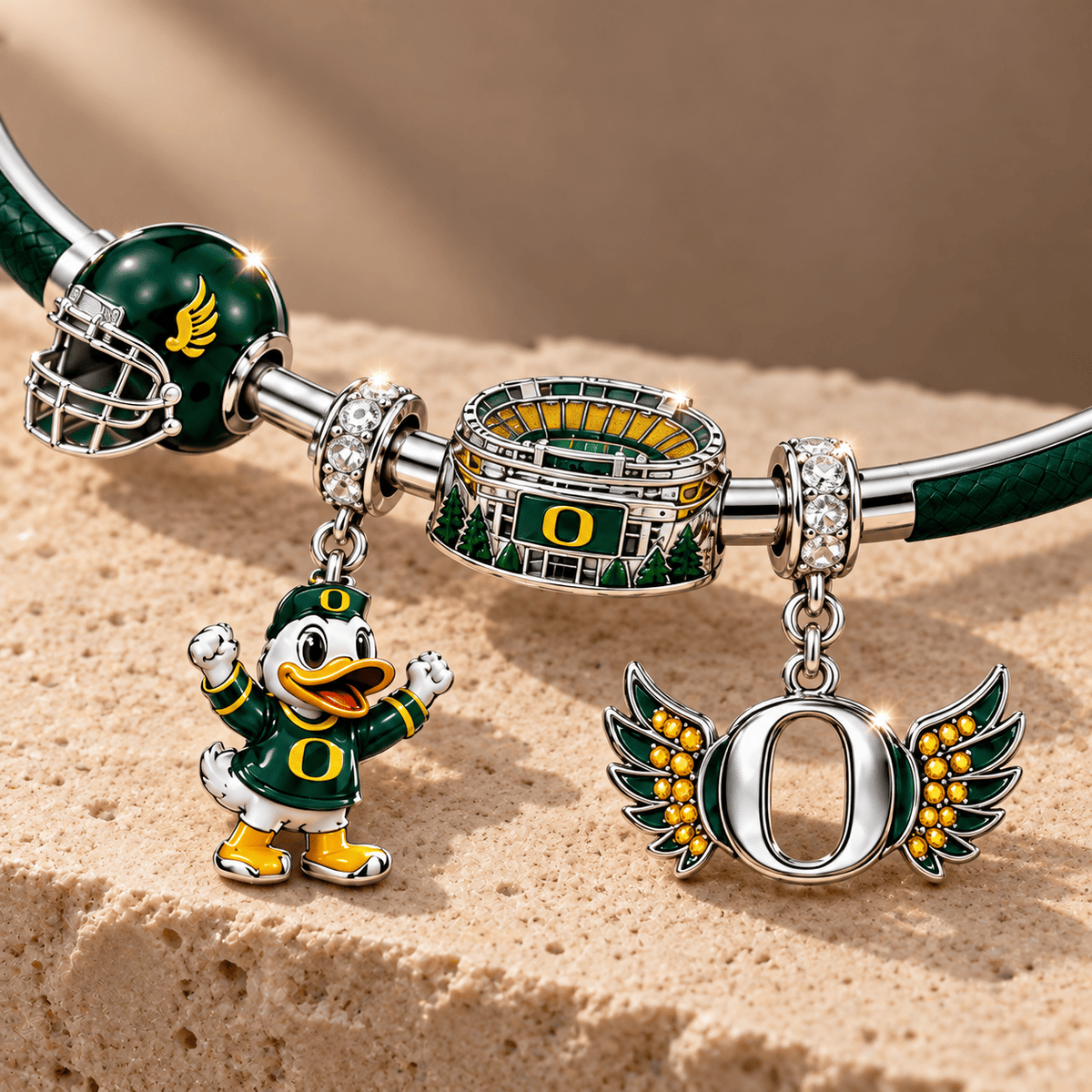 ORD Silver Charm Bracelet Set TMH