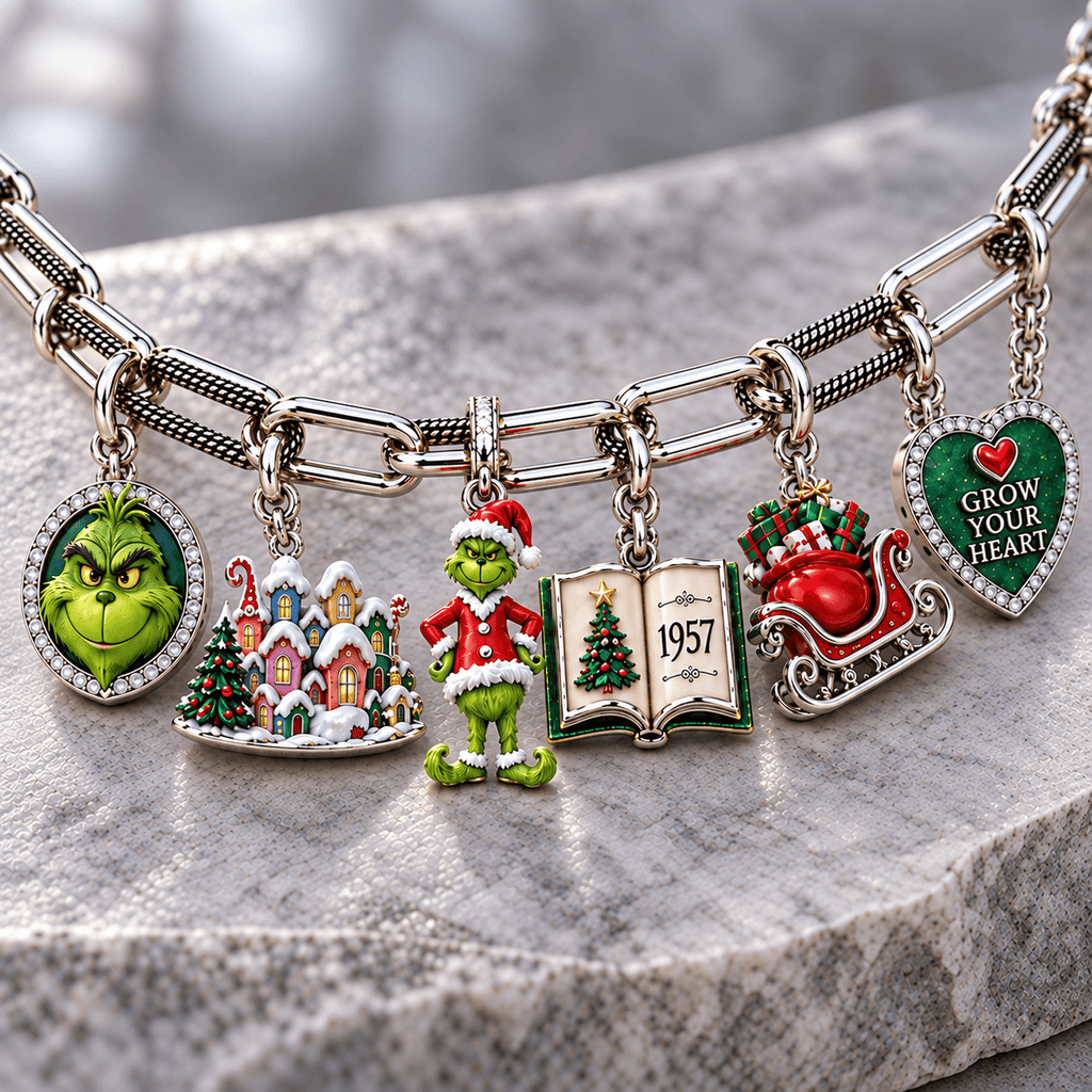 TGR Silver Charm Bracelet Set NTVA