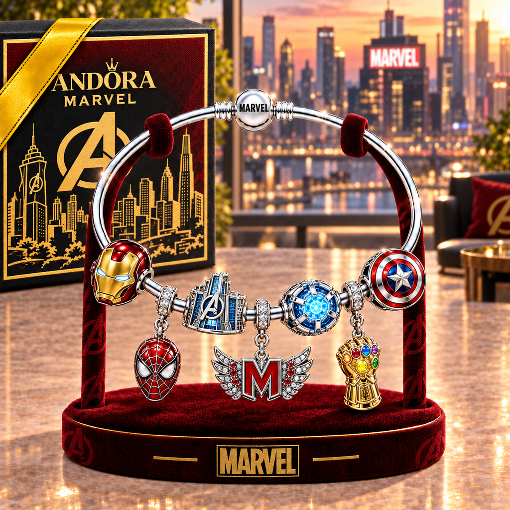MVL Silver Charm Bracelet Set TMH