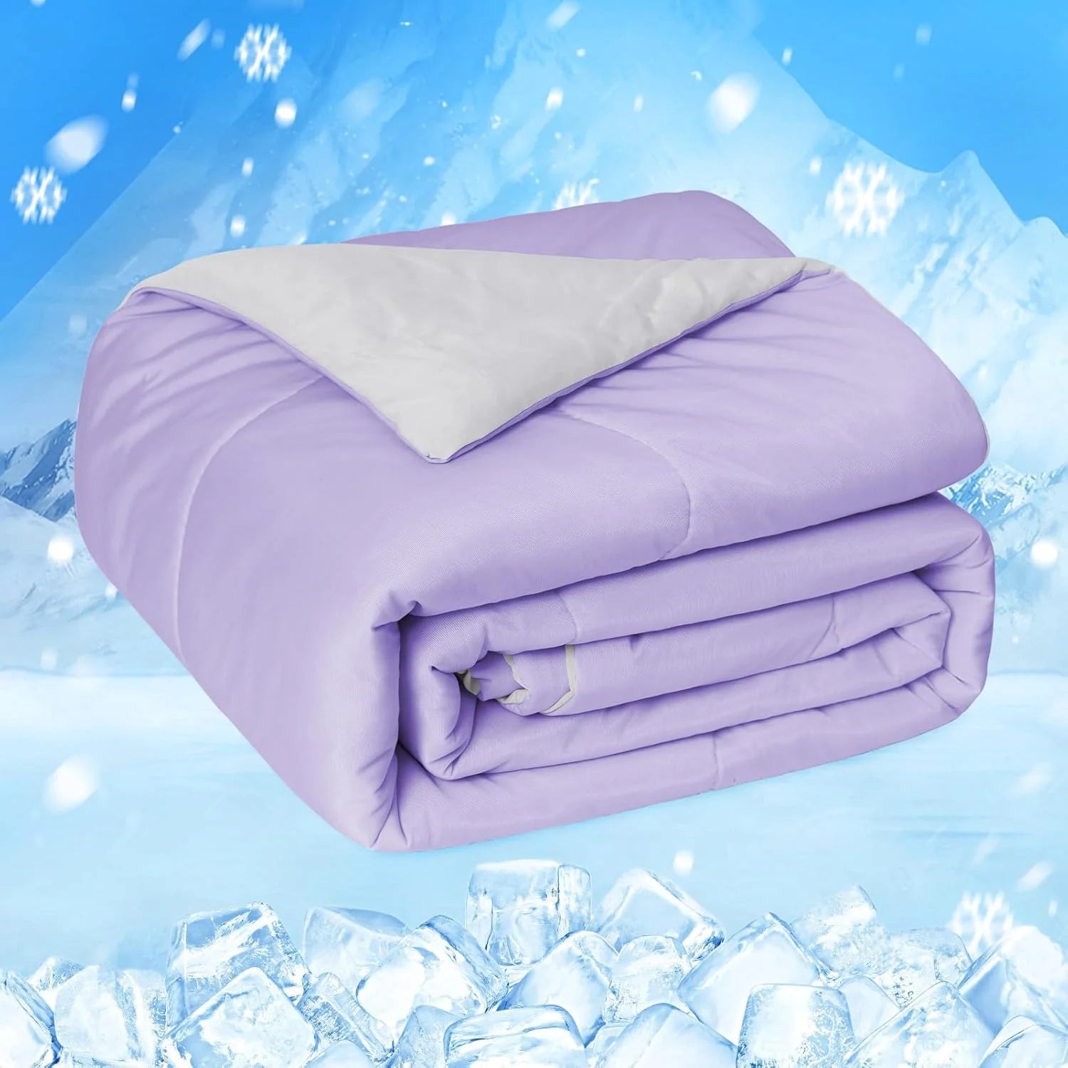 ROSEKIND Soft Cozy Cooling Blanket for Hot Sleepers, Thin Lightweight for Couch Bed Office, Absorbs Heat to Keep Cool for Summer